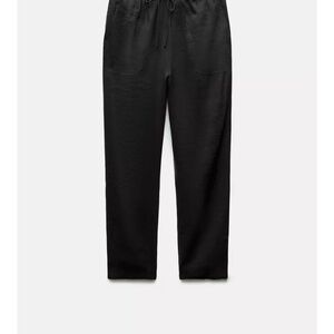 Zara Wonen’s Black Drawstring Joggers - one black one deep navy